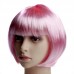 Bob Haircut Colored Wig Student Periwig