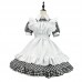 Traditional French Butler Long Dress Maid Costume Cosplay Uniform