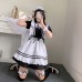 Red Wine Sweetheart Maid Costume Lolita Cosplay Skirt