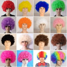 Afro-hair Ball Fan Fake Hair Multicoloured Wig