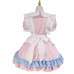 S-5XL Plus Size Maid Dress Lolita Cosplay Skirt With Cute Big Bow