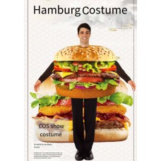 Burger Costume Cosplay For Ball Party Performance