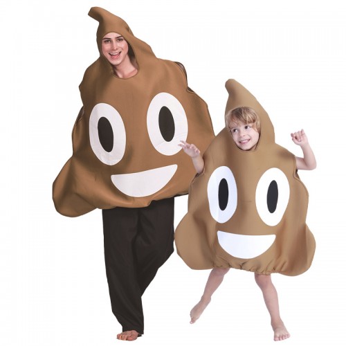 Halloween Crazy Cosplay Idea Sponge Stool Costume Parent Child Shit Clothes