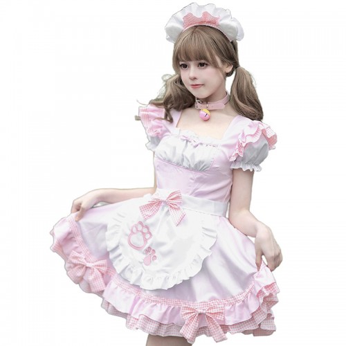 New Cute Cat Girl Maid Dress Plus Size Wear Classic Cosplay Skirt