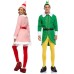 Adult Children's Elf Costumes Cosplay Christmas Suits