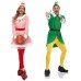 Adult Children's Elf Costumes Cosplay Christmas Suits