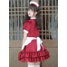 Cosplay Japanese Maid Dress Pure and Cute Pink Uniform Set