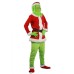 Santa Claus Geek Green Haired Monster The Grinch Cosplay Costume