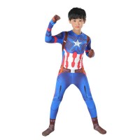 Superhero Cosplay Costume Captain America 3  Jumpsuit