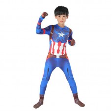 Superhero Cosplay Costume Captain America 3  Jumpsuit