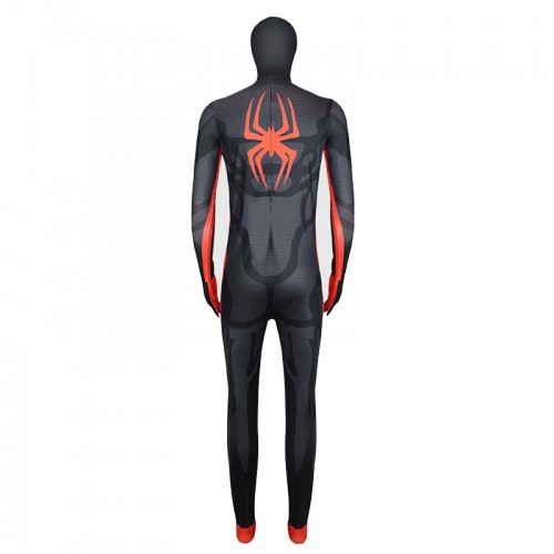 Spider-Man Spider-Verse 2 Miles Morales Black Cosplay Costume