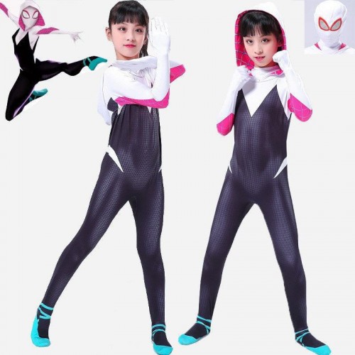 Spider-Woman Movie Cosplay Costume Jumpsuit Spider-Gwen Bodysuit