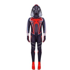 Spider-Man 2099 Cosplay Costume Hooded Jumpsuit Black Bodysuit