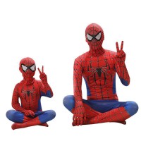 Spider-Man Cosplay Costume New Red and Blue Mesh Style Jumpsuit