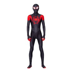 Spider-Man Miles Morales Cosplay Costume Black Jumpsuit