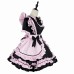 Japanese Maid Sweet Girl Lolita Cosplay Skirt Set With Cute Cat Bow