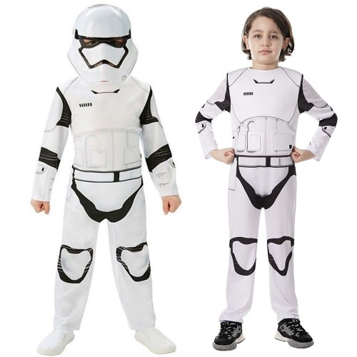 Star Wars Empire Soldier White Clothes Black Warrior Darth Vader Children's Cosplay Costume