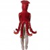 Red Cute Marine Creatures Squid Children's Cosplay Costume Funny Outfit