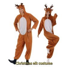 Christmas Attire Set Reindeer Jumpsuit Cute Elk Cosplay Costume