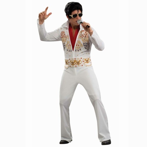 Popular Rock Singer Dance King Elvis Presley Cosplay Costume