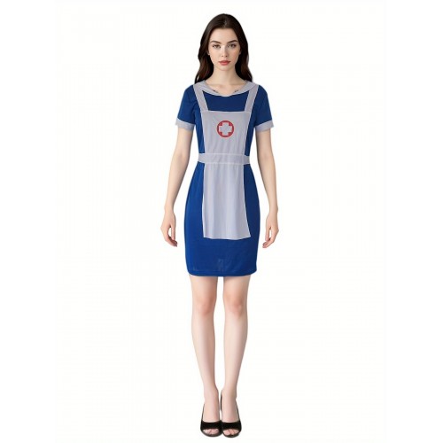 Nurse Dress Halloween Makeup Ball Game Terrifying Doctor Cosplay Costume