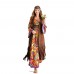 Custom Halloween Set Retro Dress Tassel Ethnic Costume For Big Girls