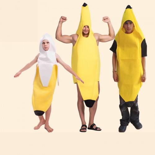 Halloween Costume Cosplay Banana Tropical Fruits And Vegetables Suit